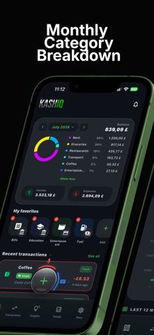 KashIQ - Expense Tracker iPhone screenshot