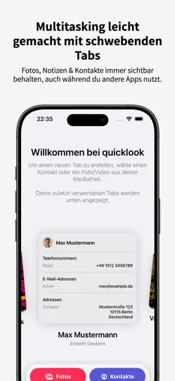 Screenshot von Quicklook auf dem iPhone 1