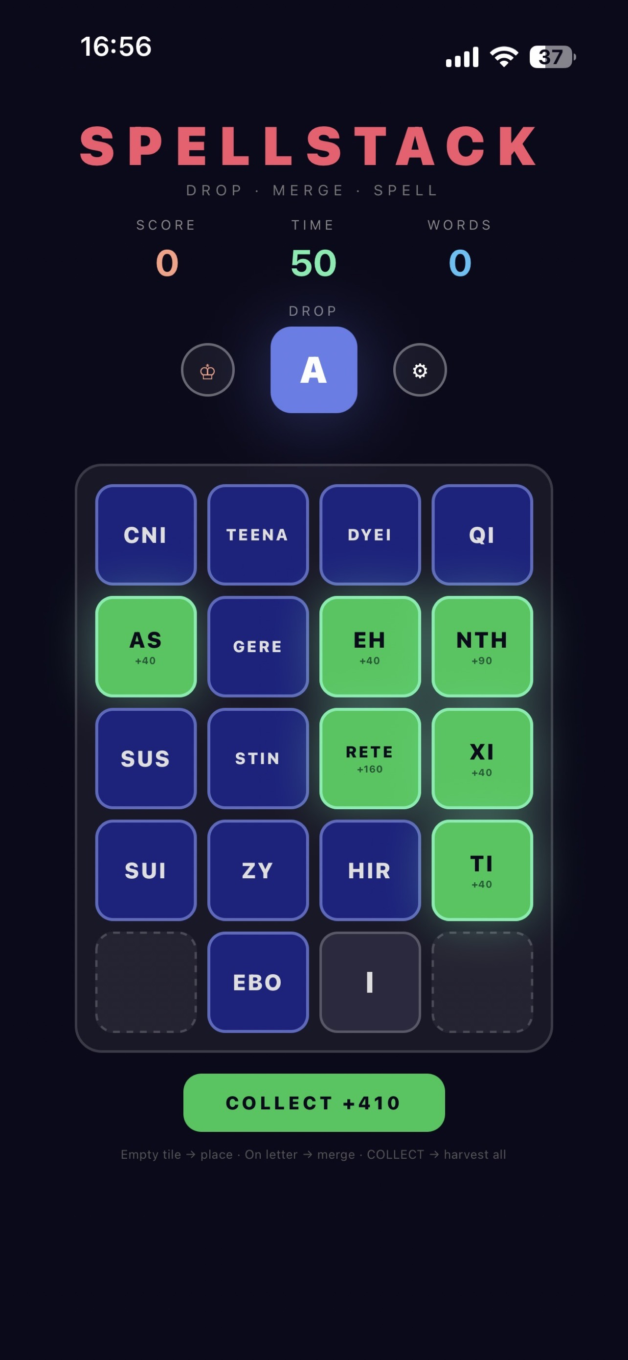 Spellstack: 2048 Word Puzzle screenshot 4