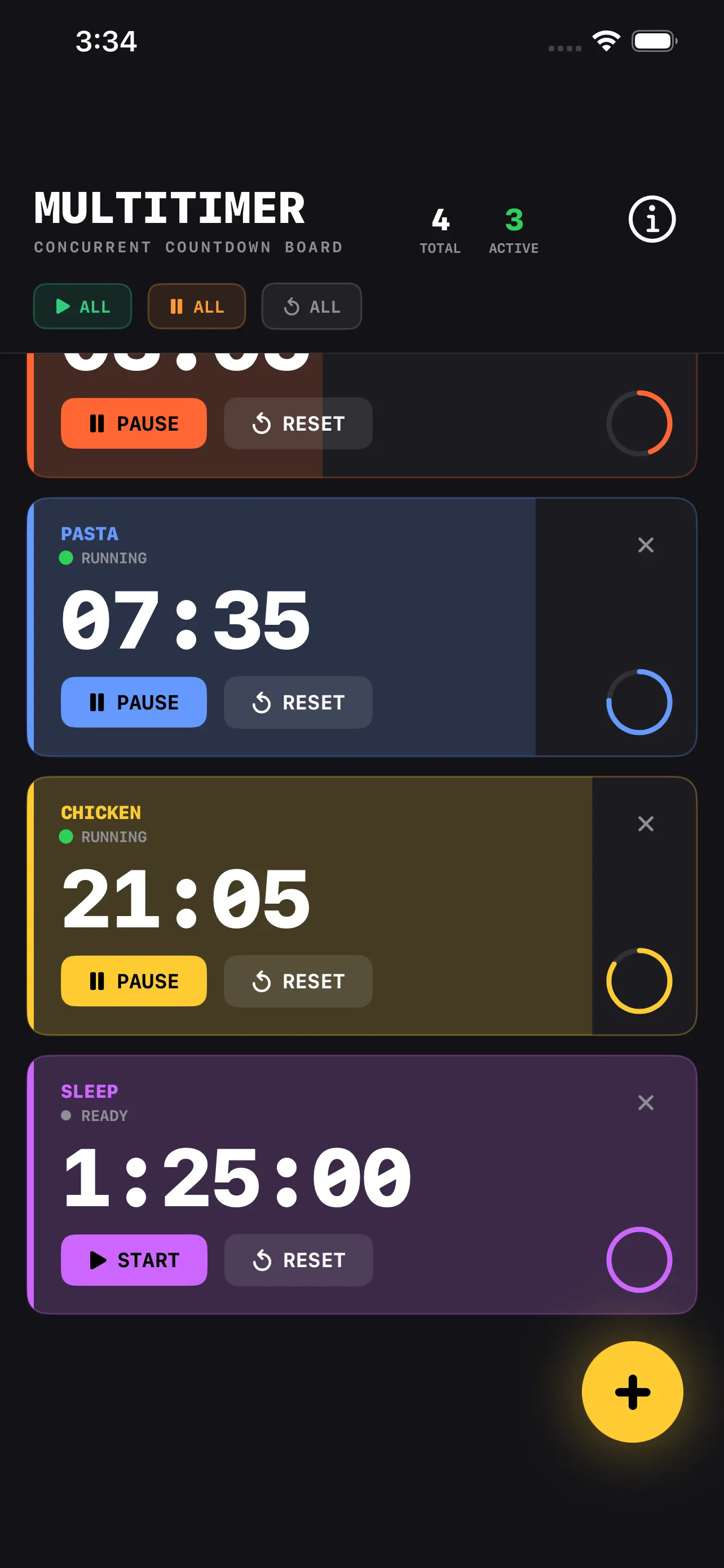 #7. MultiTimer: Countdown Board (iOS) Με: Nitrio