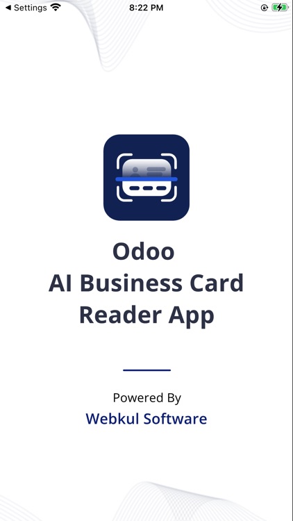 Odoo Business Card Reader