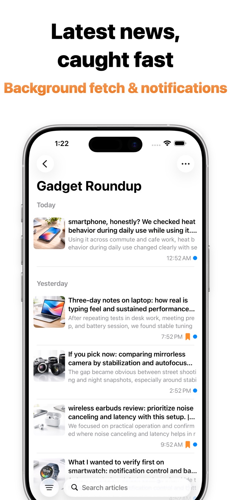 RSS - News & Article Reader iphone screenshot 2