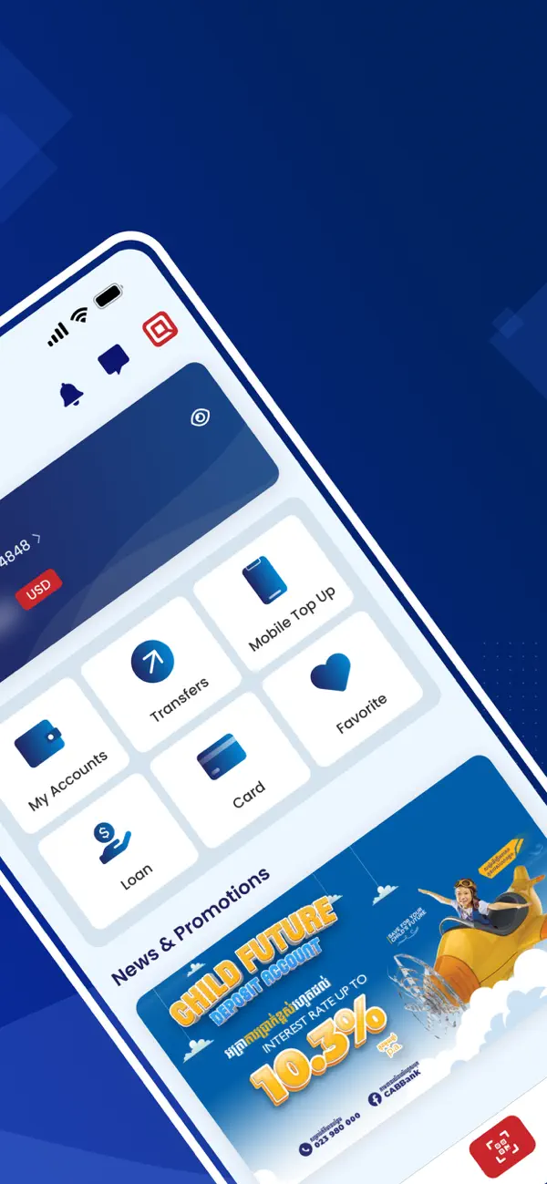 Screenshot #2 pour CAB Bank Mobile
