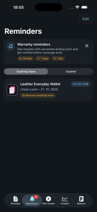 Keep Receipt Screenshot 5 of 6