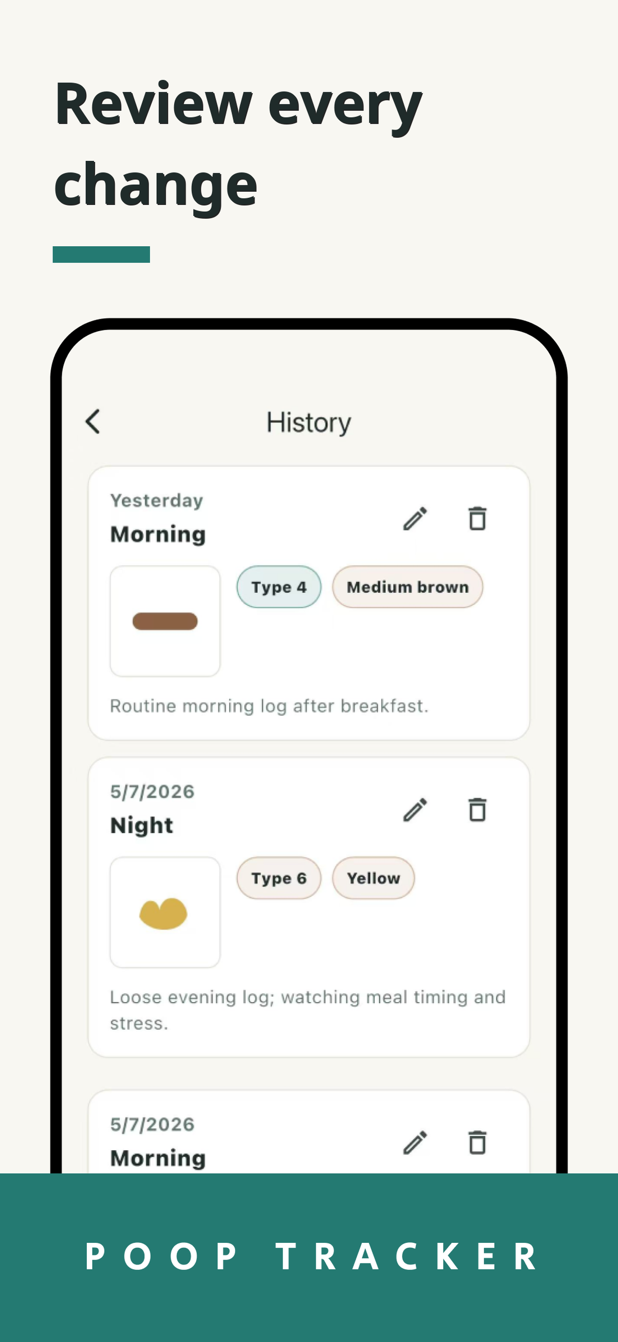 Poop Tracker: Stool Diary screenshot 3