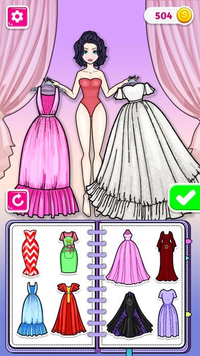 Paper Doll DIY Dress Up Games Screenshot