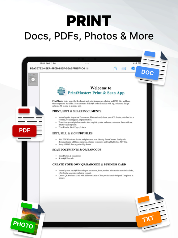 Smart Printer and Scanner App iPad screenshot 7 - Productivity app