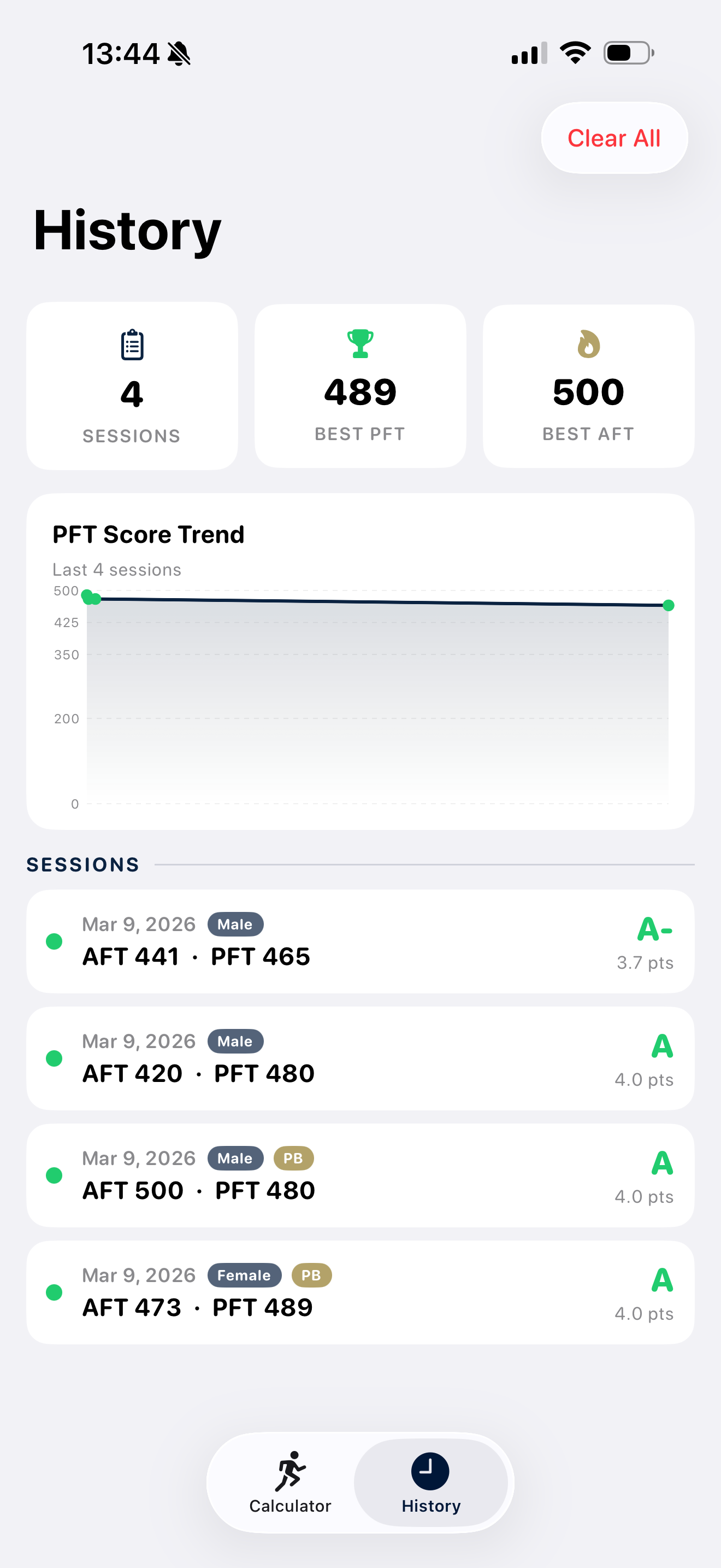 USAFA Fitness screenshot 3