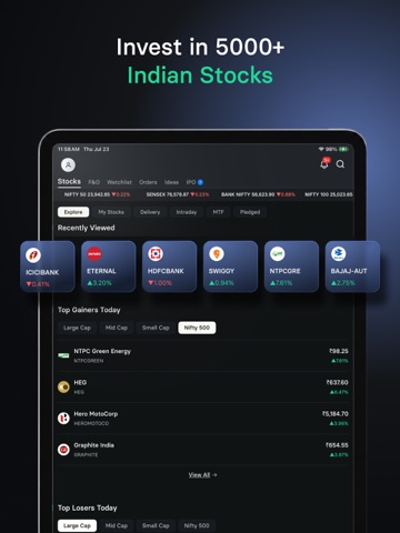 INDmoney: Stocks, Mutual Funds iPad screenshot 7
