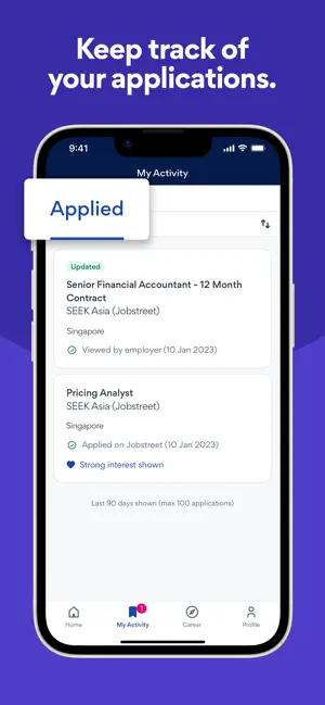 Jobstreet: Smart job matching iPhone screenshot 5