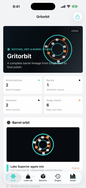 Gritorbit: Tumbler Log screenshot 1