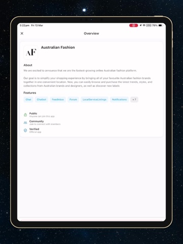 App screenshot