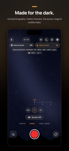 Blackout Camera screenshot
