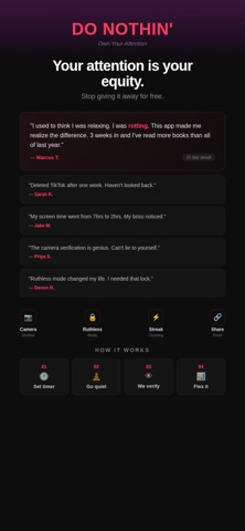 Do Nothin. Screenshot 1 of 6