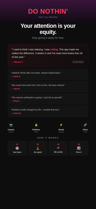 Do Nothin. Screenshot 1 of 6