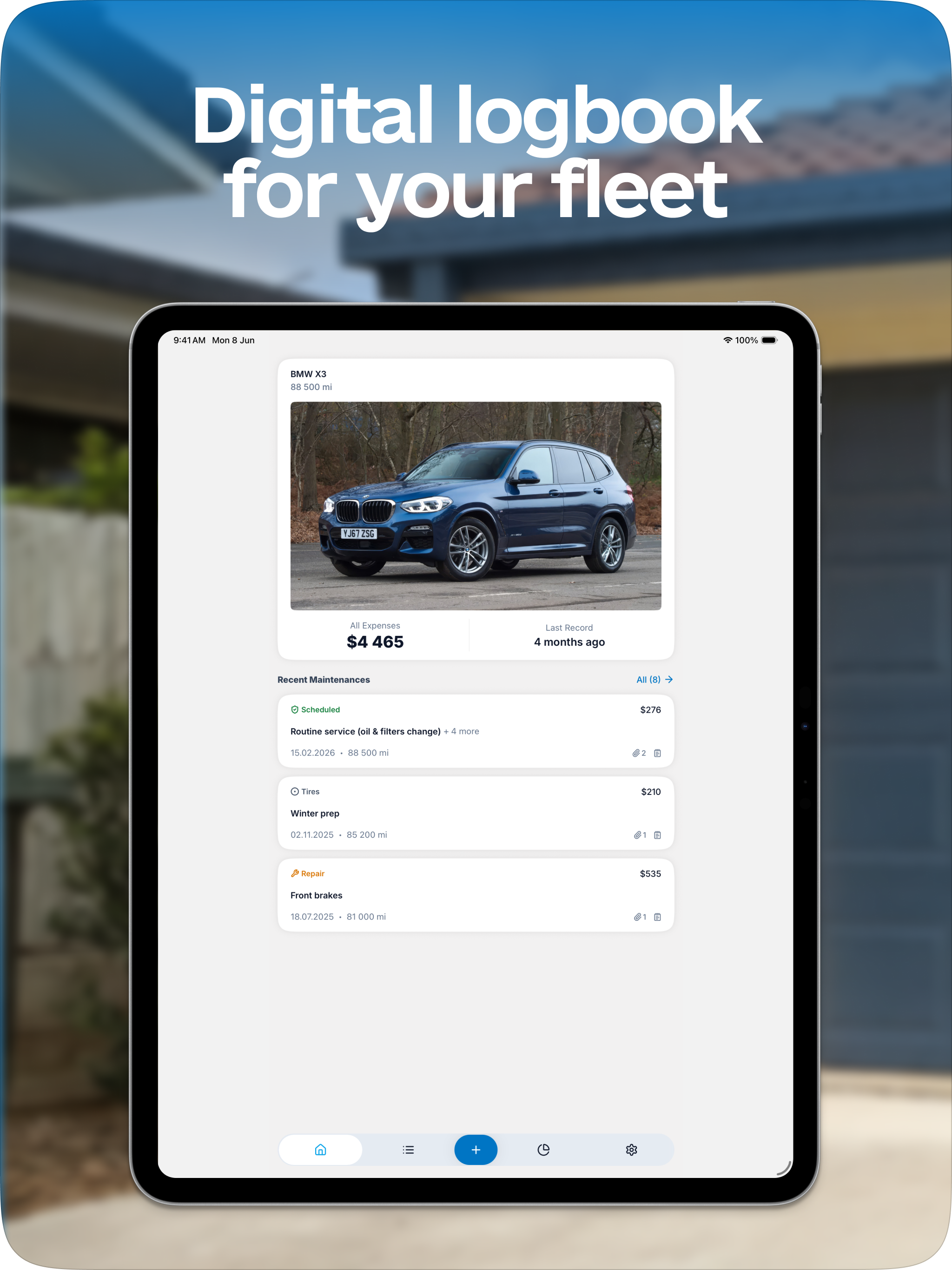 MiyMotor - Maintenance logbook