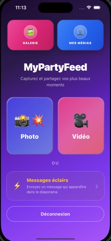 Mypartyfeed screenshot