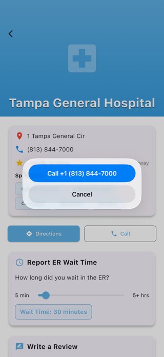 ER Wait Time - Emergency Wait Screenshot 2 of 5