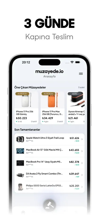 Captura de tela 5 de 6 de MUZAYEDE.IO - Açık Arttırma