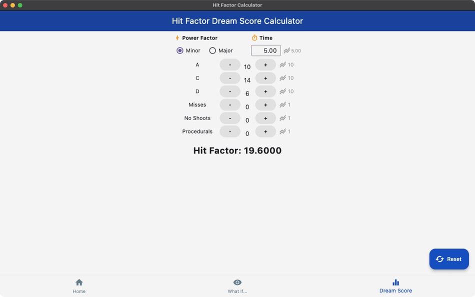 #2. Hit Factor Calculator (macOS) بواسطة: Melmac Network