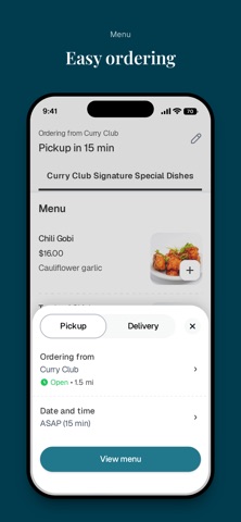 Curry Club To Go iPhone screenshot