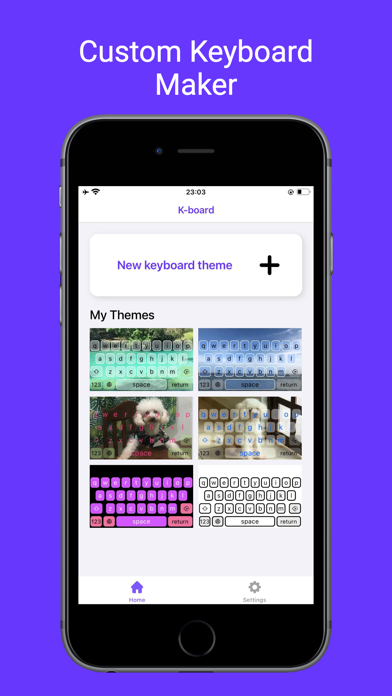 Customized Keyboard: K-board Screenshot