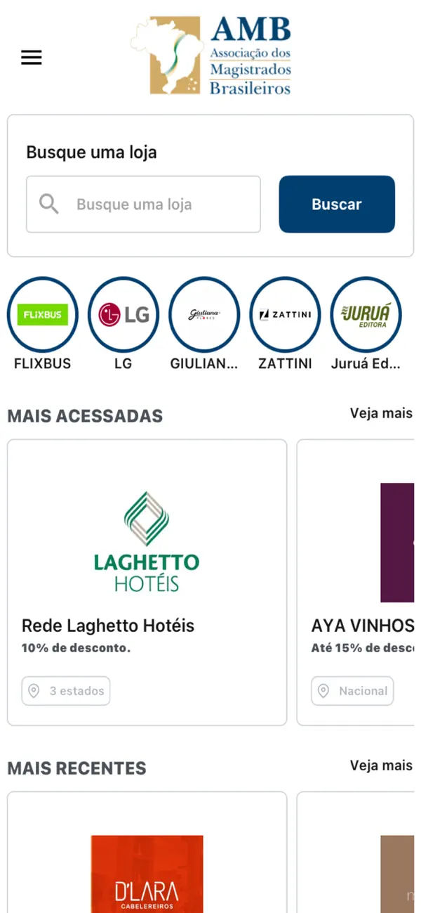 Screenshot #1 pour Clube de Benefícios AMB
