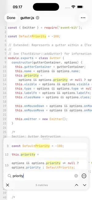 Runestone Text Editor iPhone screenshot 4