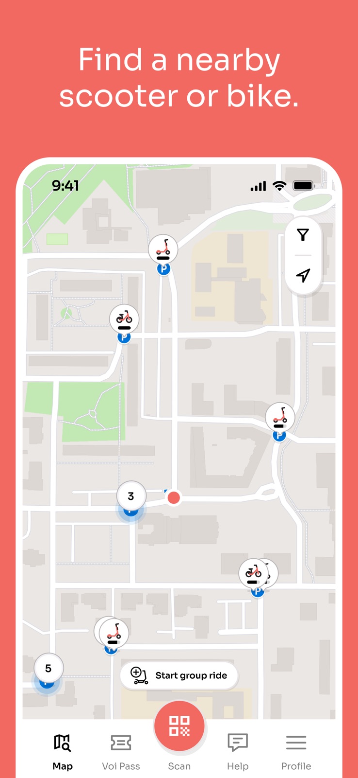 Voi – e-scooters & e-bikes iphone screenshot 2