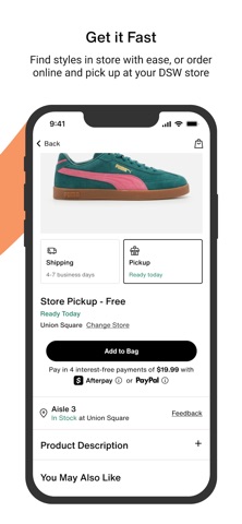 DSW Designer Shoe Warehouse iPhone screenshot