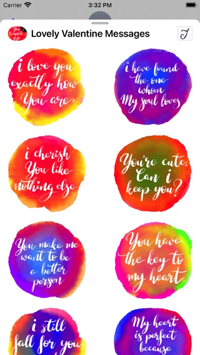 Lovely Valentine Messages Screenshot