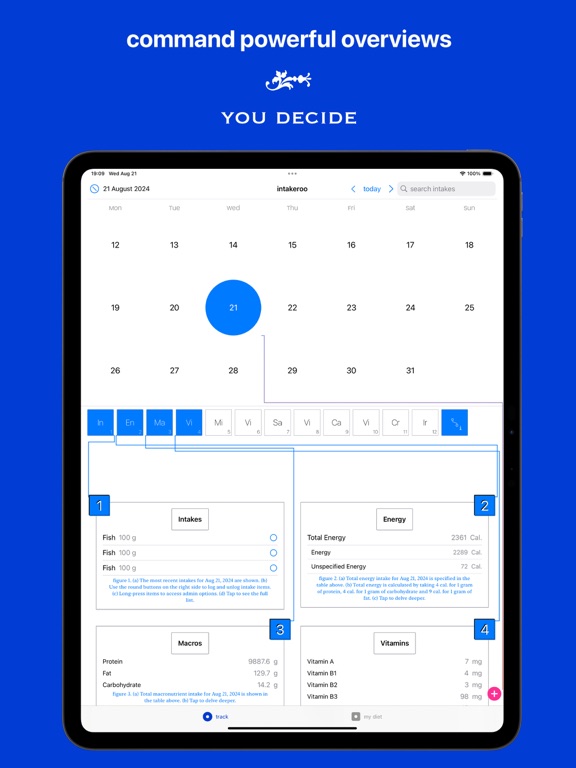 Screenshot #6 pour intakeroo - clean food tracker