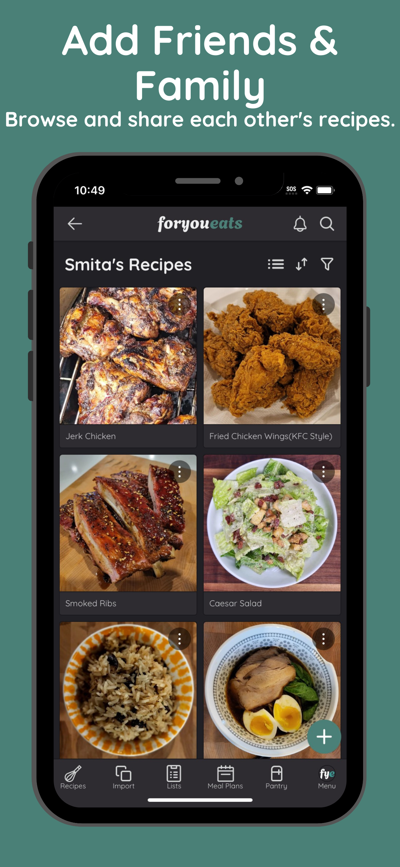 Foryoueats: Recipe Manager