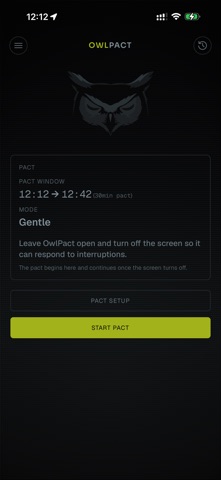 OwlPact: Phone Pact Screenshot 1 of 3