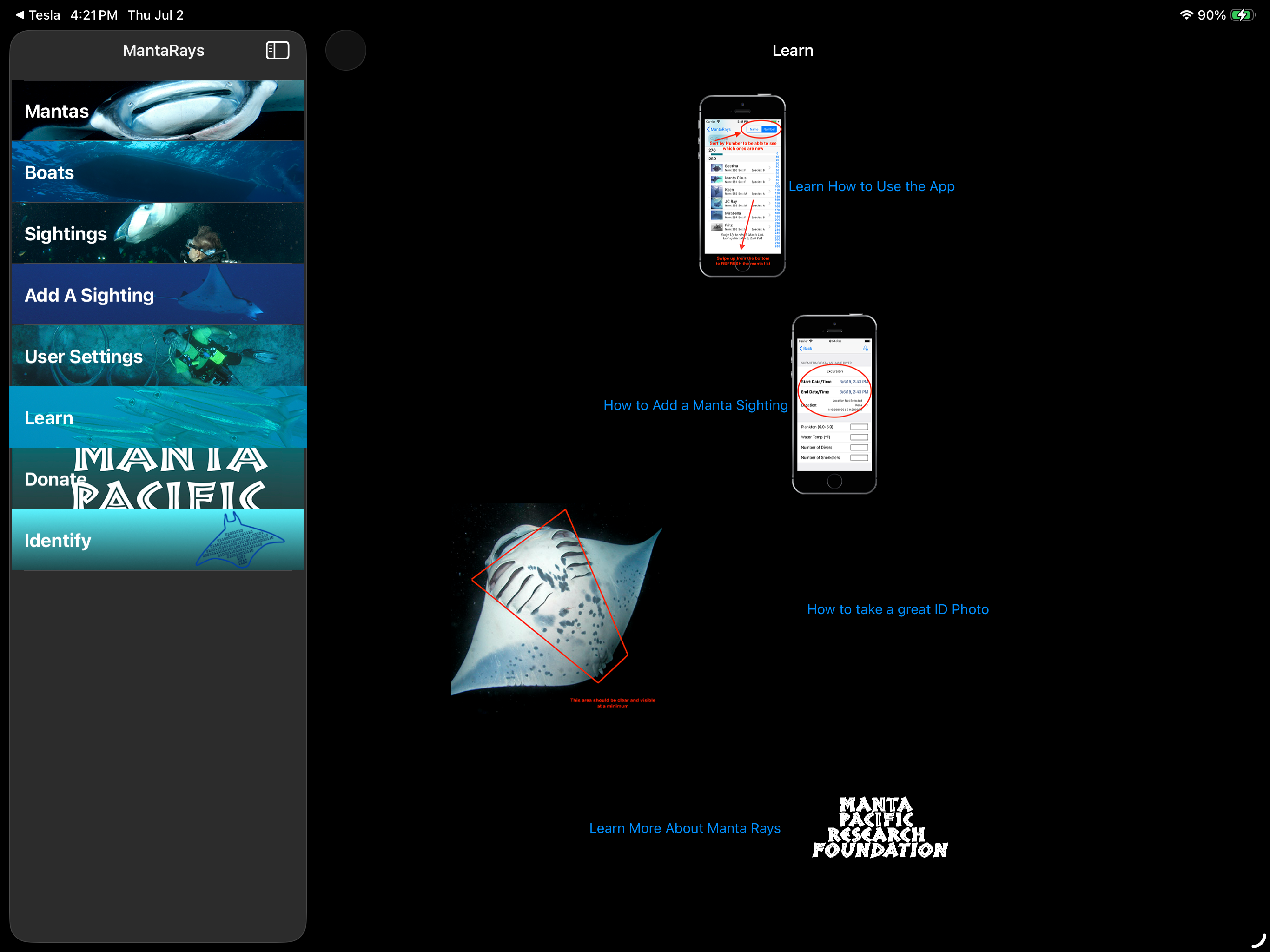 Manta Ray Tracker screenshot 11