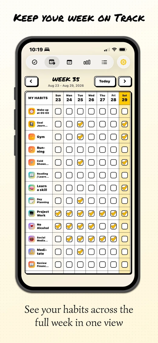 HabitMkr: Habit Tracker screenshot 1