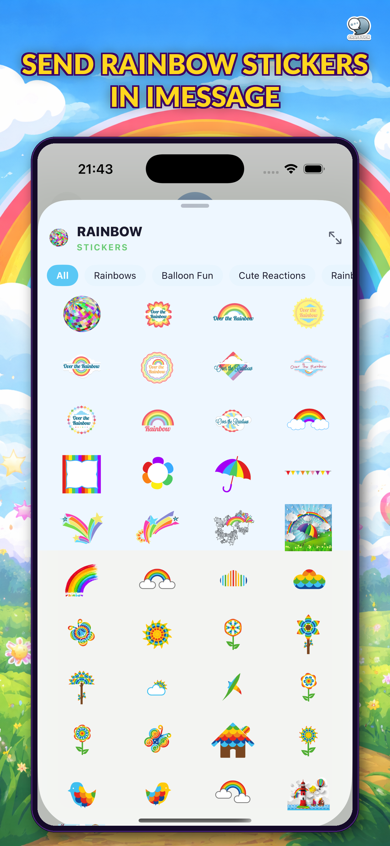 Rainbow Emoji Stickers by CS screenshot 28