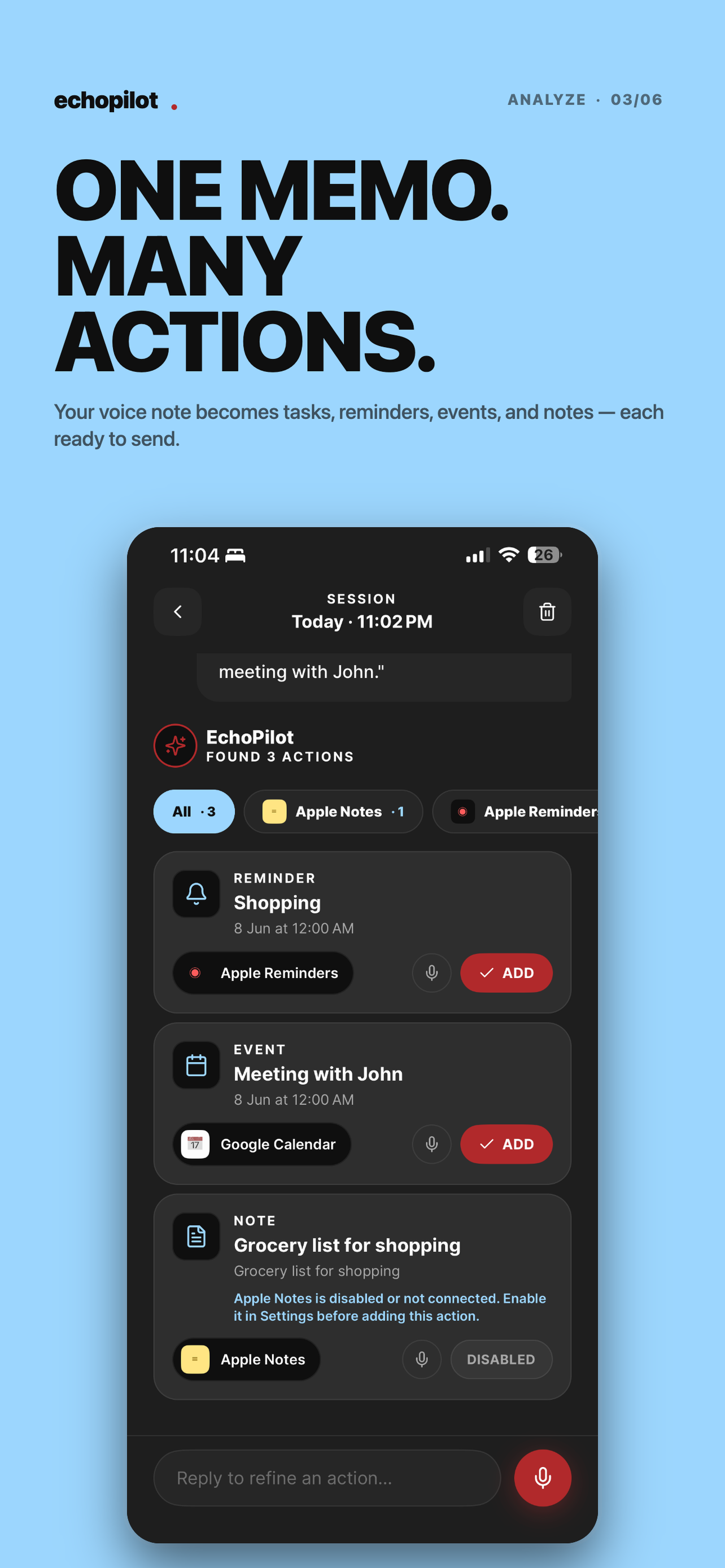 EchoPilot Voice Memo screenshot 3