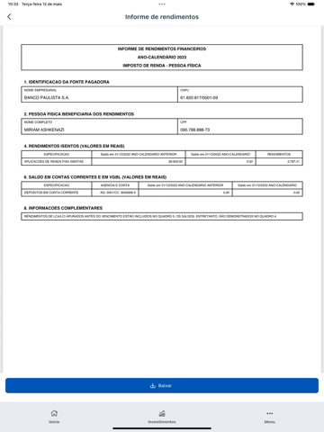 BPD Banco Paulista iPad screenshot