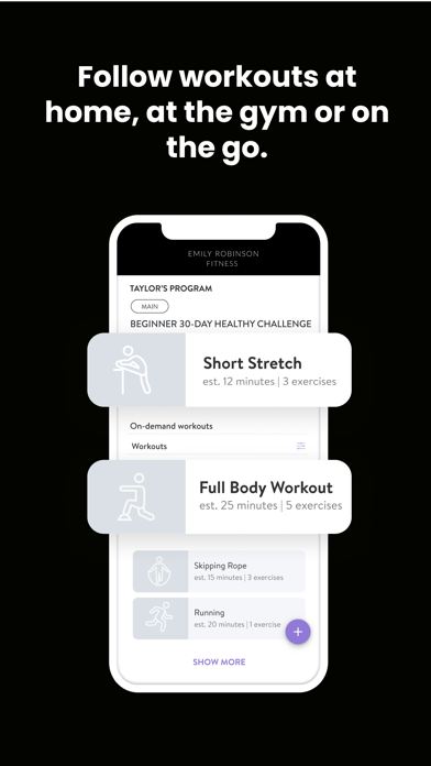 Emily Robinson Fitness Screenshot