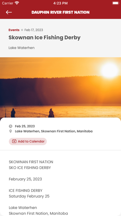 Dauphin River First Nation Screenshot