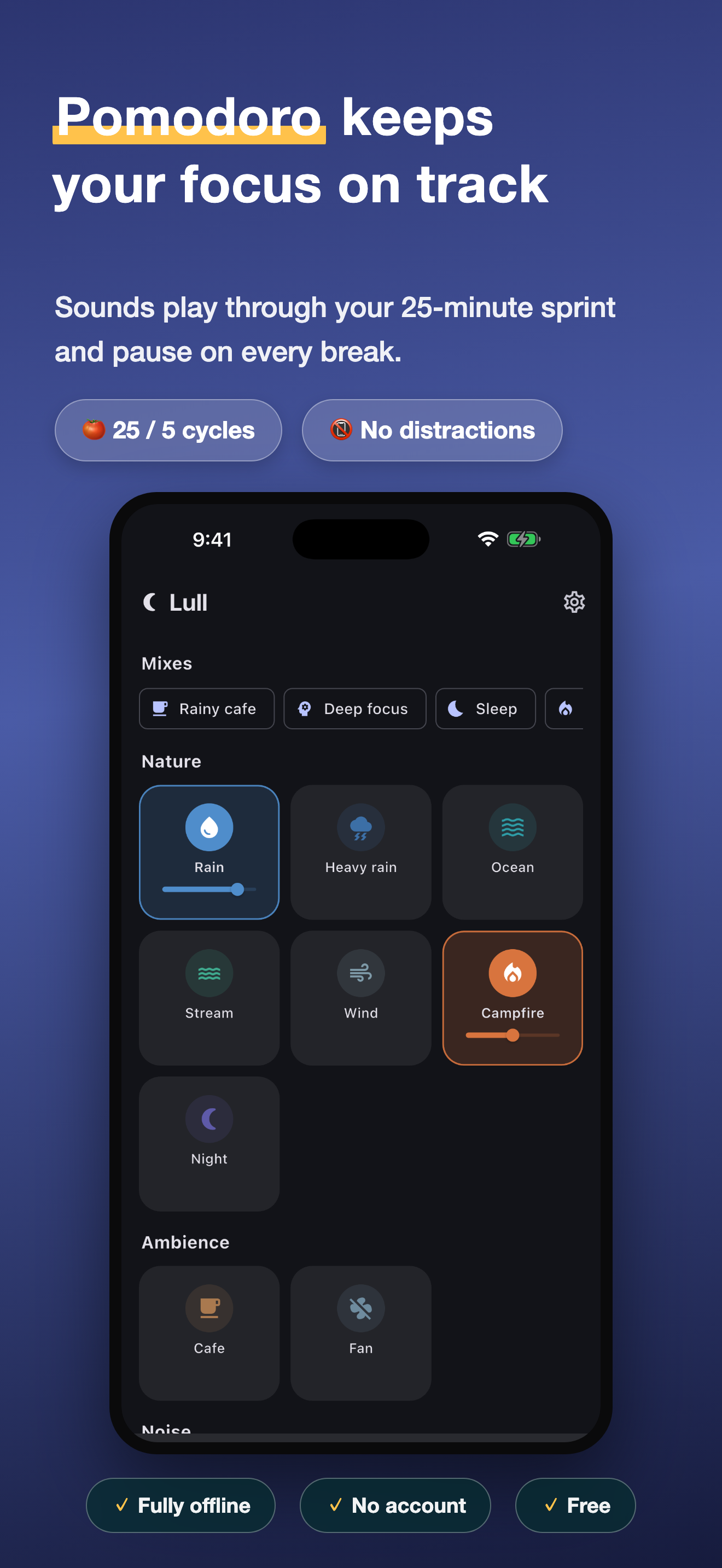 Lull: Focus & Sleep Sounds screenshot 4