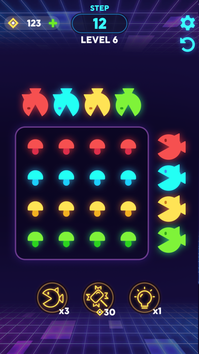 Beanfish: Clear the Color Dots Screenshot