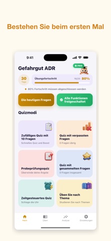 Gefahrgut ADR Basis Prüfung iPhone screenshot