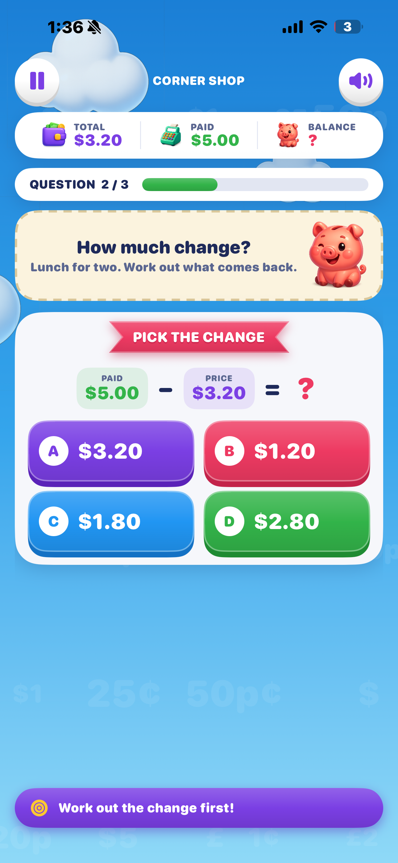 Coin Change - Education Game screenshot 9