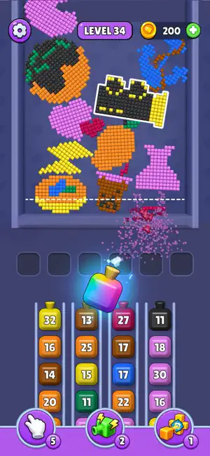 Pixel Blast-Block Shooter screenshot 2
