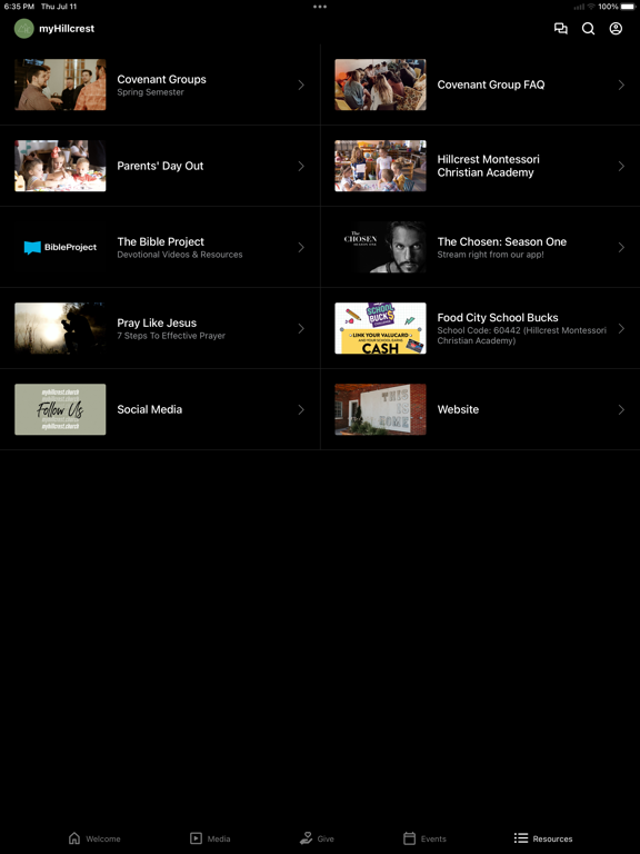 myHillcrest TN iPad screenshot 4 - Lifestyle app