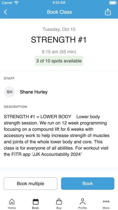 JJK Fitness Screenshot