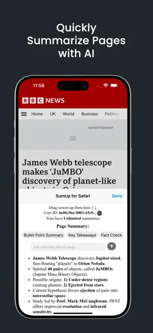 SumUp for Safari screenshot 2