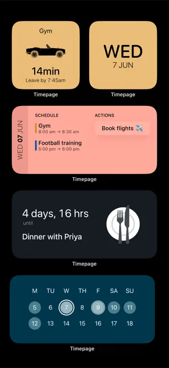 Timepage: Screenshot 6 von 9